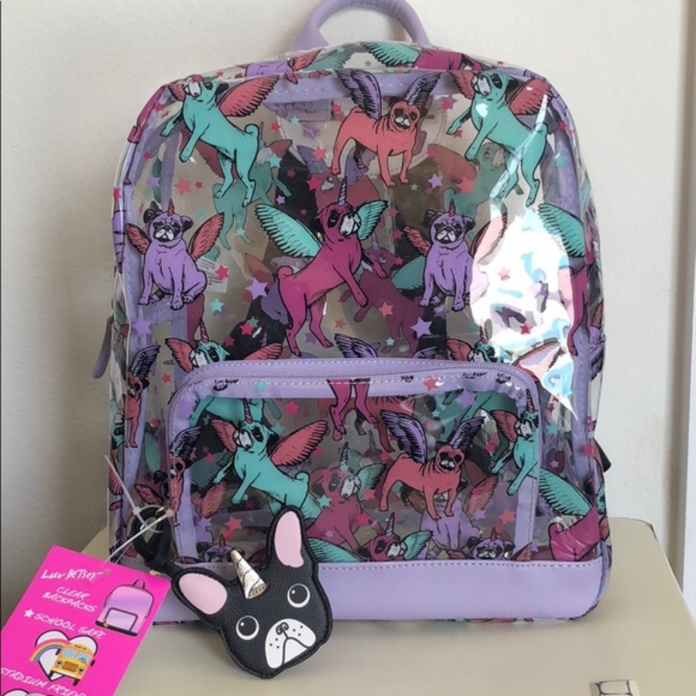 Betsey Johnson Pug Unicorn backpack